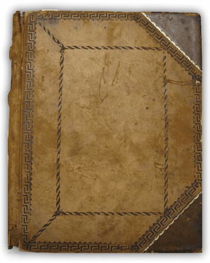 Photograph of the front cover of Elizabeth Carter's diary
